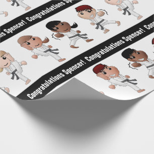 Papel De Presente Múltiplas Ocasiões de Artes Marciais Personalizada