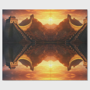 Papel De Presente Muro de excelente da China Sunset - Majestoso