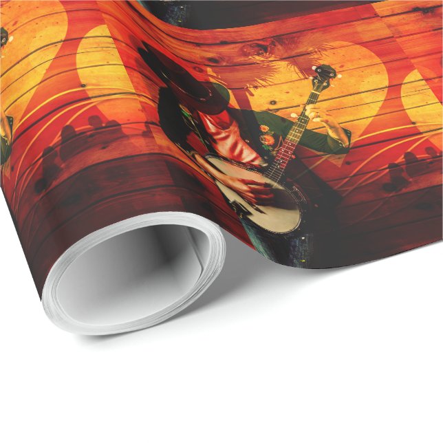 Papel De Presente Music 21 Wrapping Paper (Ponta do rolo)