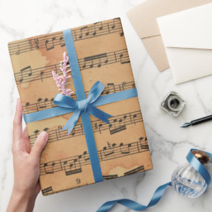 Papel De Presente Música Antiga