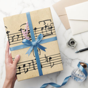 Papel De Presente Música Antiga
