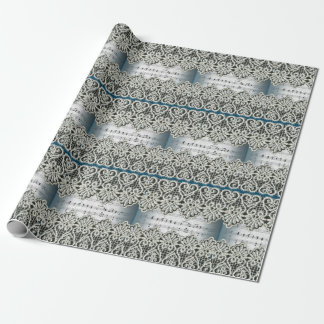 Papel De Presente Música de março de casamento quadro com guarnição
