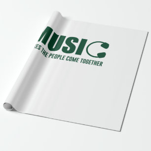 Papel De Presente Música Faz As Pessoas Se Juntarem