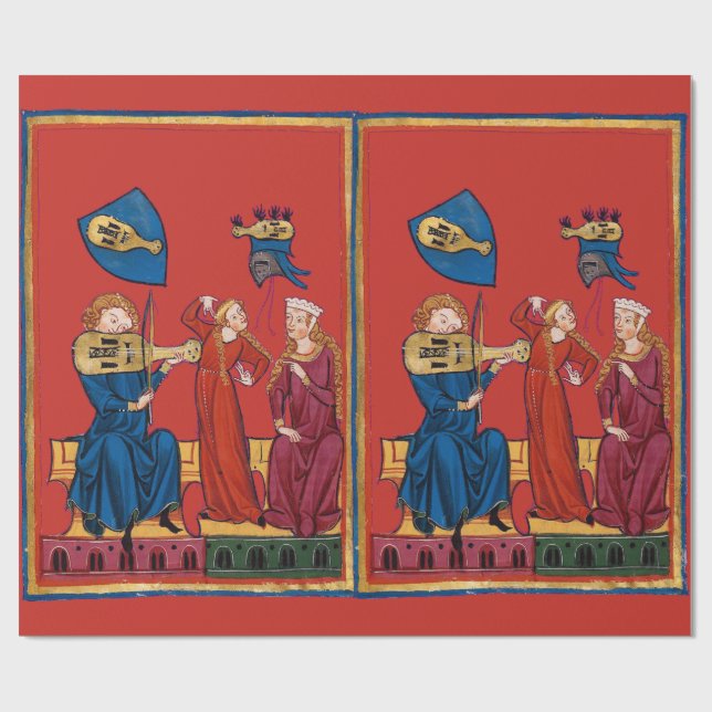 Papel De Presente Música medieval e dança (Aberto)