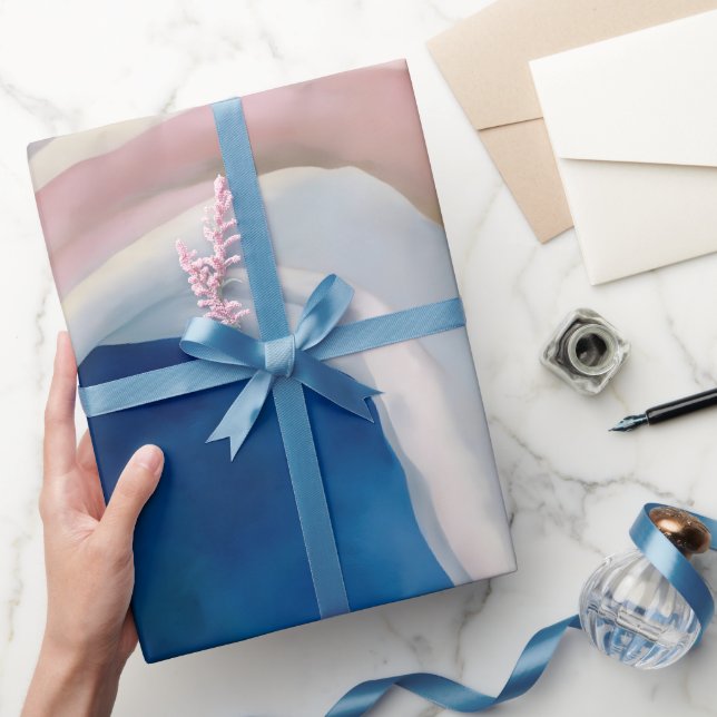 Papel De Presente Música rosa e azul por O'Keeffe (Presentear)