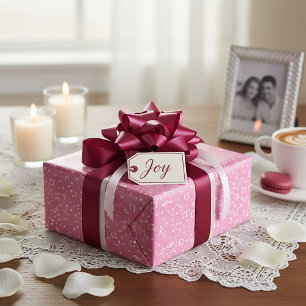 Papel De Presente Musical Branco com cor de fundo personalizada