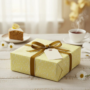 Papel De Presente Musical Branco com cor de fundo personalizada