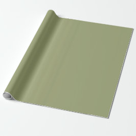 Papel De Presente Muted Moss Green Color