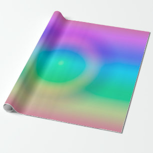 Papel De Presente Mystic Rainbow Eye Ombre