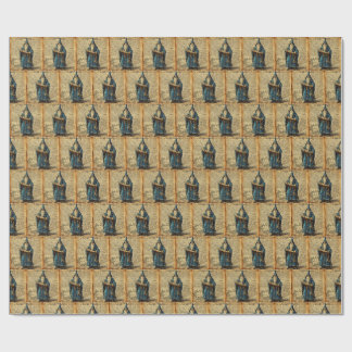 Papel De Presente Mystic Wizard Grimoire Vintage Fantasy