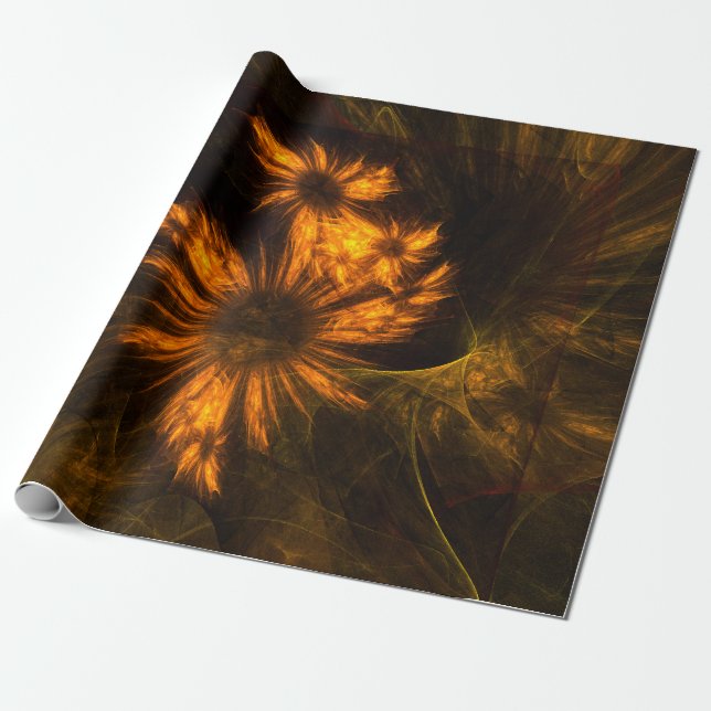 Papel De Presente Mystique Garden Abstrato Art (Desenrolado)