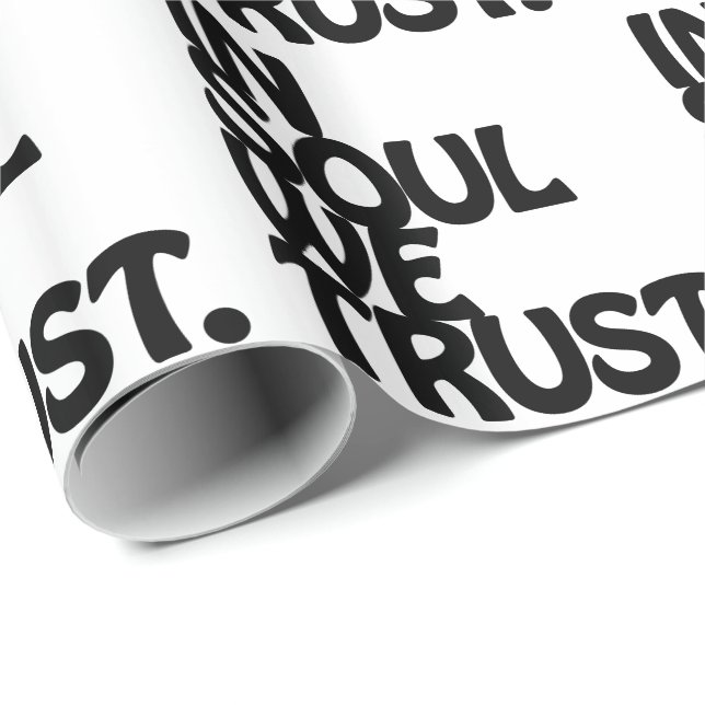 Papel De Presente Na Alma Confiamos. (Ponta do rolo)