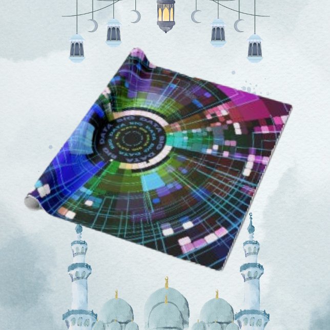 Papel De Presente Na moda Data Internet Storage Online (Criador carregado)