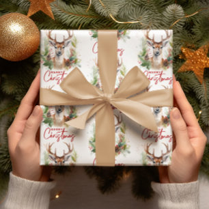 Papel De Presente Na moda e Elegante Venerado de Natal