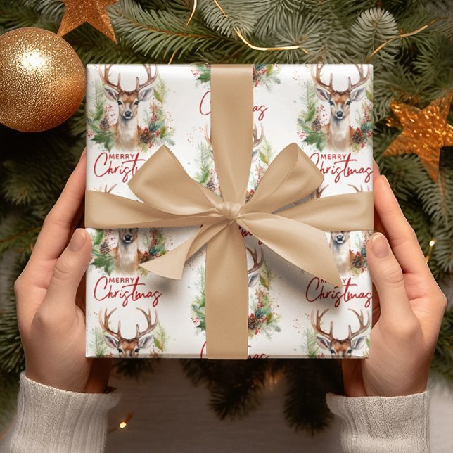 Papel De Presente Na moda e Elegante Venerado de Natal (Criador carregado)