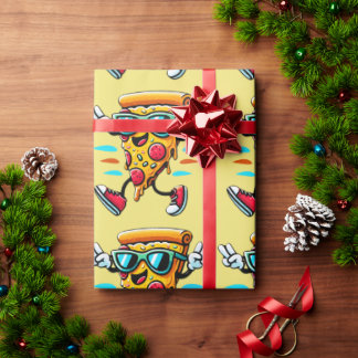 Papel De Presente Na moda gostoso pizza picante adiciona energia