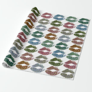 Papel De Presente Na moda Lábios coloridos nº 15