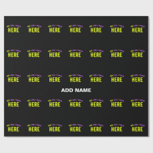 PAPEL DE PRESENTE NA MODA MODERNO PERSONALIZÁVEL NEGRO VERIFICADO CO