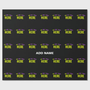 PAPEL DE PRESENTE NA MODA MODERNO PERSONALIZÁVEL NEGRO VERIFICADO CO
