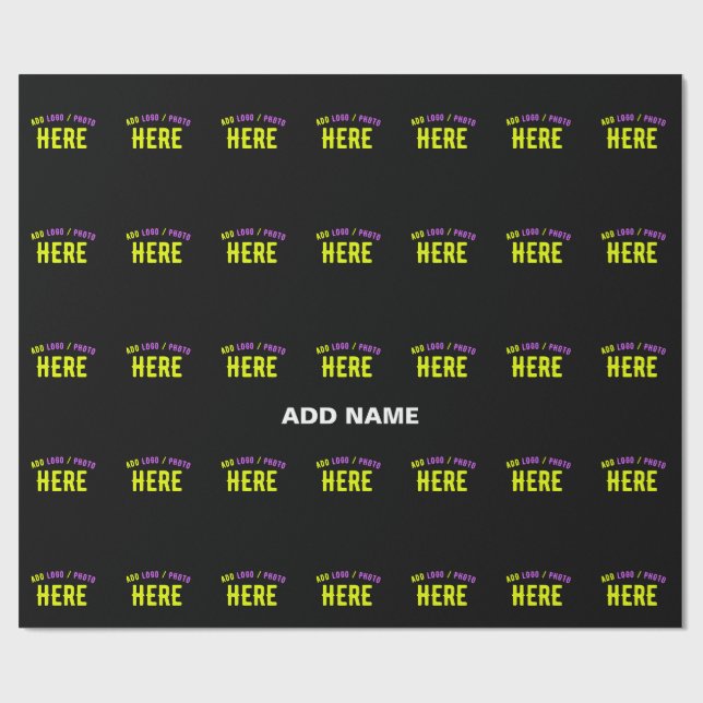 PAPEL DE PRESENTE NA MODA MODERNO PERSONALIZÁVEL NEGRO VERIFICADO CO (Aberto)