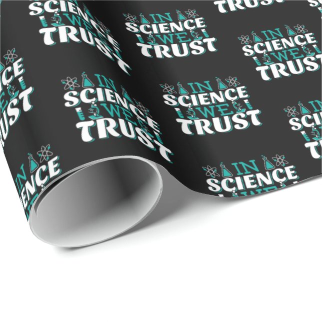 Papel De Presente Na Science We Trust Cote - Professor (Ponta do rolo)