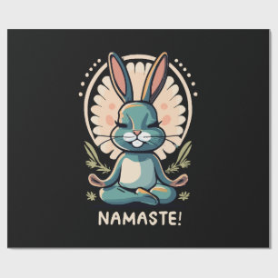 Papel De Presente namaste coelho yoga coelho meditação