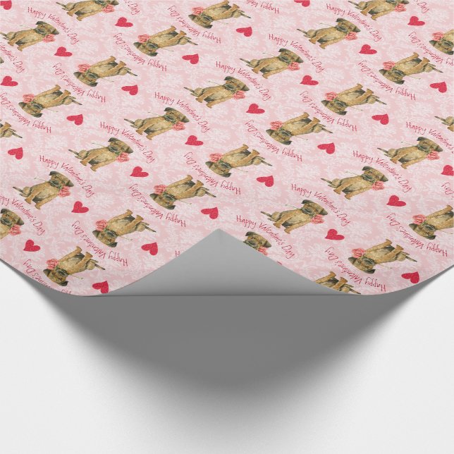 Papel De Presente Namorados Border Terrier (Ponta)