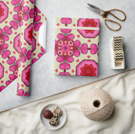 Papel De Presente Namorados de corações vermelhos do abstrato 12