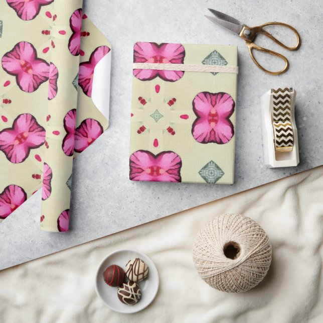 Papel De Presente Namorados de corações vermelhos do abstrato 20 (Artesanato)