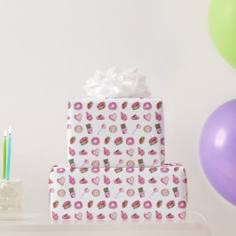 Papel De Presente Namorados Desserts Little Swetheart Birthday Cute