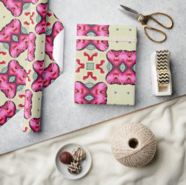 Papel De Presente Namorados vermelho abstrato padrão 9