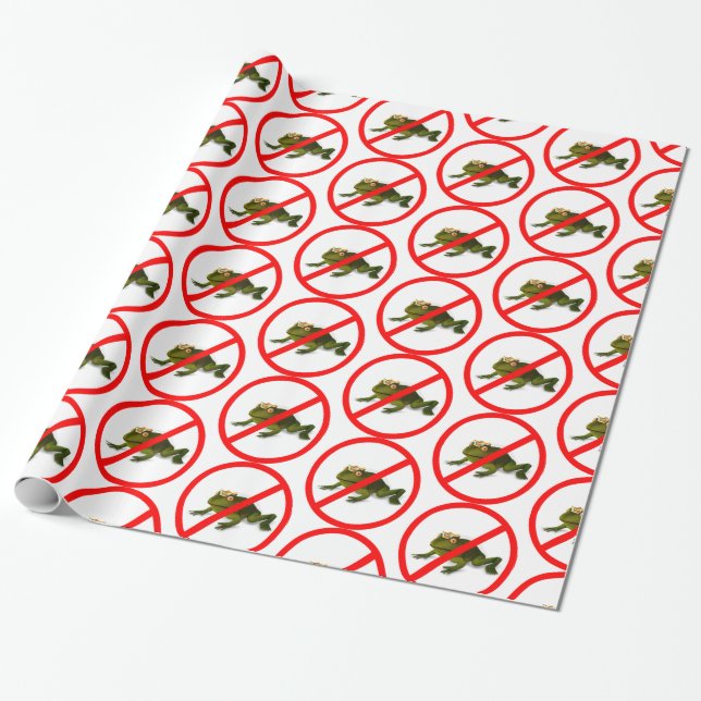 Papel De Presente Não Mais Sapos! (Desenrolado)