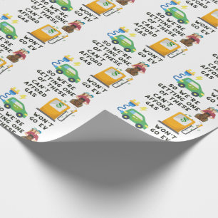 Papel De Presente Não Posso Comprar Gasolina ou EV, Então Estou Comp