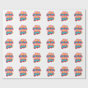 Papel De Presente Não sou eu, és tu, divertido gráfico anti-São Vale