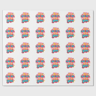 Papel De Presente Não sou eu, és tu, divertido gráfico anti-São Vale
