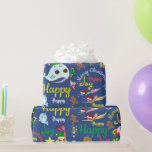 Papel De Presente Narwhal, Sereia, Nome(s) Personalizado(s) Unicórn<br><div class="desc">Adoráveis unicórnios mágicos,  sereias e unicórnios personalizados do Natal. Celebrando com biscoitos de gengibre,  chocolate quente e doces. Feliz Joy Personalizado Nome,  Oportunidade e Idade ou adicione sua mensagem pessoal com,  varas mágicas e poção mágica. #SereiaNatal #NarwhalGiftWrap #UnicornNatal #PersonalizadoGiftWrap #NarwhalNatal</div>