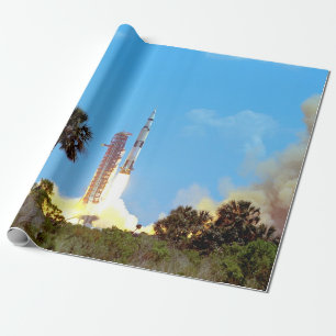 Papel De Presente NASA Apollo 16 Saturn V Rocket Launch