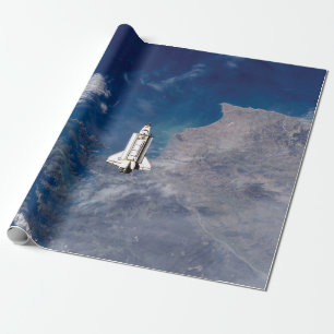 Papel De Presente NASA Space Shuttle Endeavour STS-113 Órbita Terres