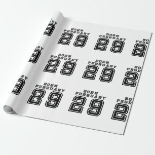 Papel De Presente Nascer de fevereiro de 29