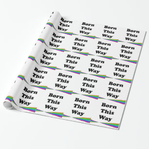 Papel De Presente Nascido desta forma