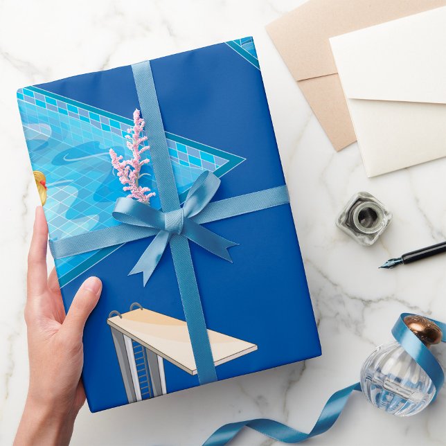 Papel De Presente Natação (Criador carregado)