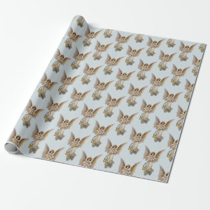 Papel De Presente natais vintages Anjo Feriado Violação Religiosa