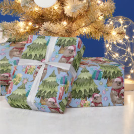 Papel De Presente Natais vintages bonitos Quokka