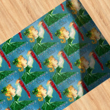 Natais vintages, monograma da menina das meias ver