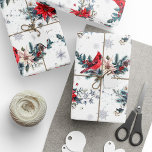 Papel De Presente Natais vintages Padrão Cardinal de Poinsettia<br><div class="desc">Natais vintages Cardinal Poinsettia Pattern Wrapping Paper Enrole seus presentes de feriado em eterno elegância com este Natal vintage Cardinal Poinsettia Pattern Wrapping Paper. Com cardeais vermelhos vibrantes amontoados entre lindas flores de poinsettia, esta design traz um toque clássico aos seus presentes de Natal. Perfeito por adicionar um talento festivo,...</div>