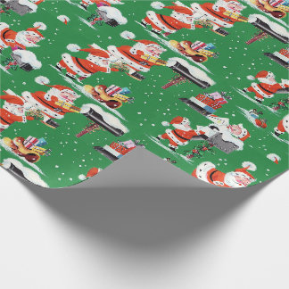 Papel De Presente Natais vintages Papai Noel