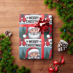 Papel De Presente Natais vintages Tigre com Árvore de Natal