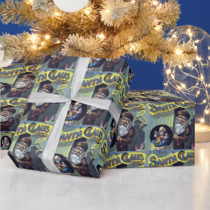 Papel De Presente Natal Antigo, Papai Noel e Seu Trabalho Livro