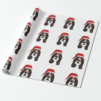 PAPEL DE PRESENTE NATAL BASSET HOUND