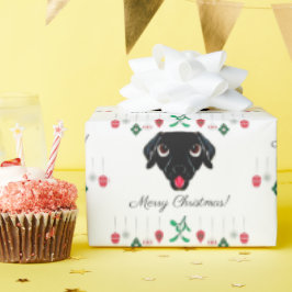 Papel De Presente Natal Black Labrador Retriever
